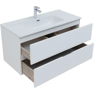 Тумба под раковину Aquanet Алвита New 277518 100 см белый матовый